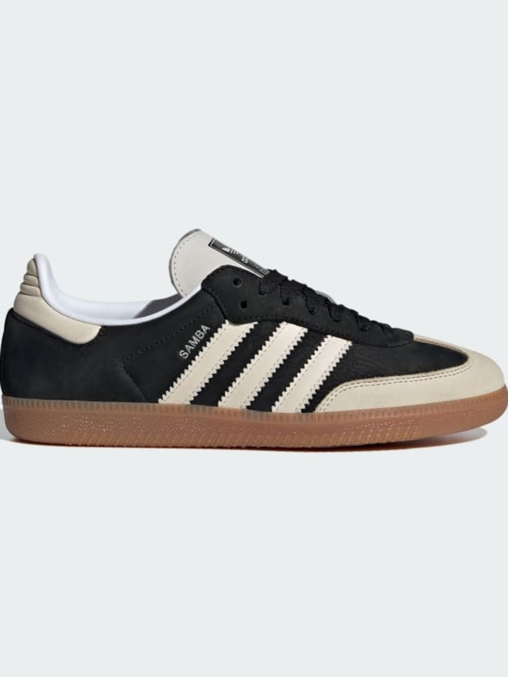 adidas Samba Black and Cream with Gum Sole